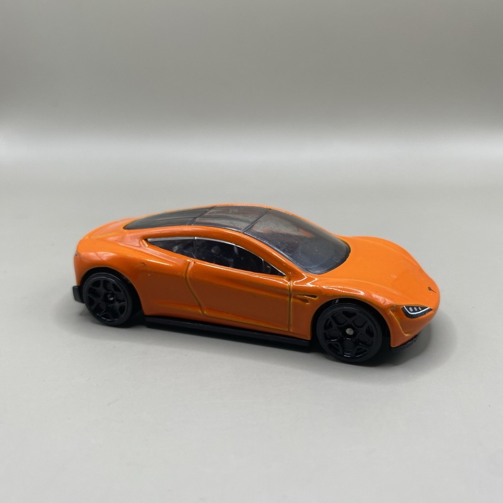Hot Wheels 2020 Tesla Roadster Orange Diecast Loose‎ Car